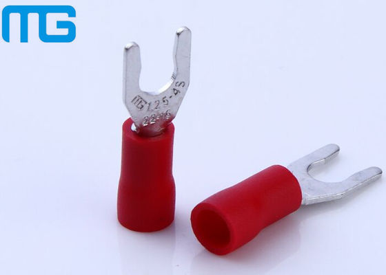 Cina LSV Insulated Double Crimp Insulated Wire Terminal, Spade Battery PVC Red Spade Terminal pemasok