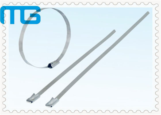 Cina 304 Bola Lock Stainless Steel Ikatan Kabel, Self Locking Reusable Zip Ties Aksesoris Kabel pemasok