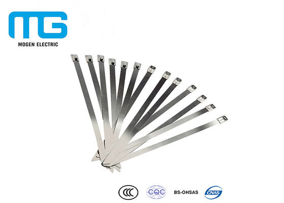 Cina Ball Lock Stainless Steel Cable Ties Cable Accessories 100mm - 1400mm Length pemasok