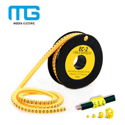 Cina EC-1 Pvc Cable Marker Tube / Kabel Plastik Label / EC Kabel Penanda Kabel Jenis Aksesoris pemasok