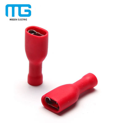 Cina FDFD Fully Insulated Female Brass Terminal Connectors / Electrical  Female Wire Connectors pemasok