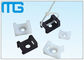 putih / balck Saddle Jenis dasi tunggangan dengan bahan PA66, persetujuan CE, 1000PCS / BAG Aksesoris Kabel pemasok