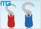 HV Series Pre - Insulated Wire Terminals Hook - Shape Soldless Compression Cable Lugs pemasok