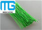 Green / White Nylon Cable Ties, Plastik Tie Wraps 6 Inch 3 X 150mm Ukuran pemasok