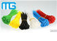 Warna-warni Releasable Zip Ties / Ikatan Kabel Plastik Dengan 94V-2 Combustibility pemasok