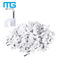 200 Pack Nail In Cable Clips / Cat6 Circle Cable Nails Tack Clips 7mm White pemasok