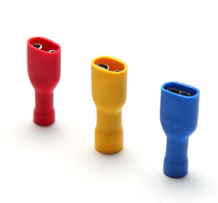 FDFD Fully Insulated Female Brass Terminal Connectors / Electrical  Female Wire Connectors pemasok