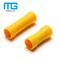 Yellow PVC Insulated Wire Butt Connectors / Electrical Crimp Terminal Connectors pemasok